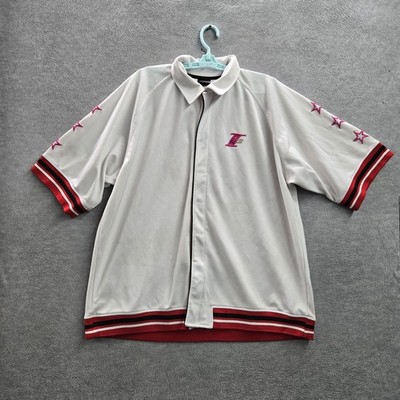 VINTAGE Reebok Men Polo XL White Allen Iverson The Answer Logo Embroidery READ