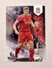 Steven Gerrard 2014 Topps Premier Gold #67 Liverpool FC England EPL Soccer Card