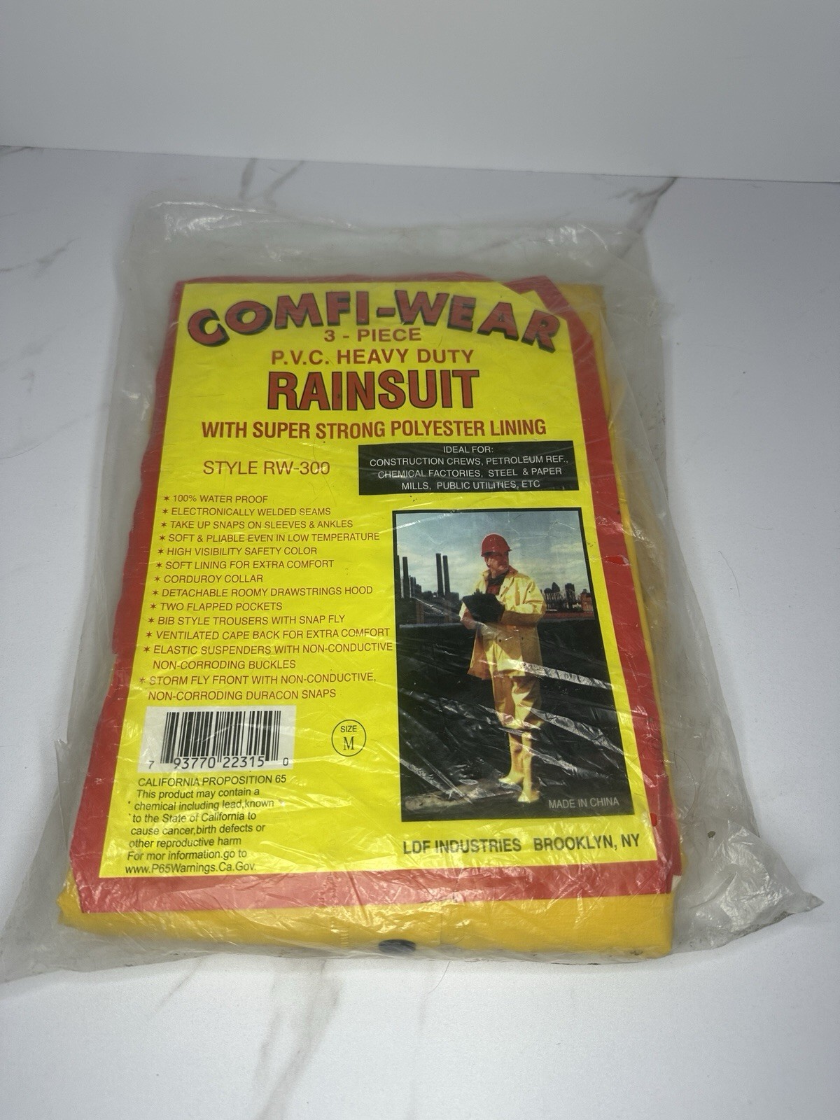 Comfi-Wear RW300 PVC Heavy Duty RainSuit 3 Piece 
