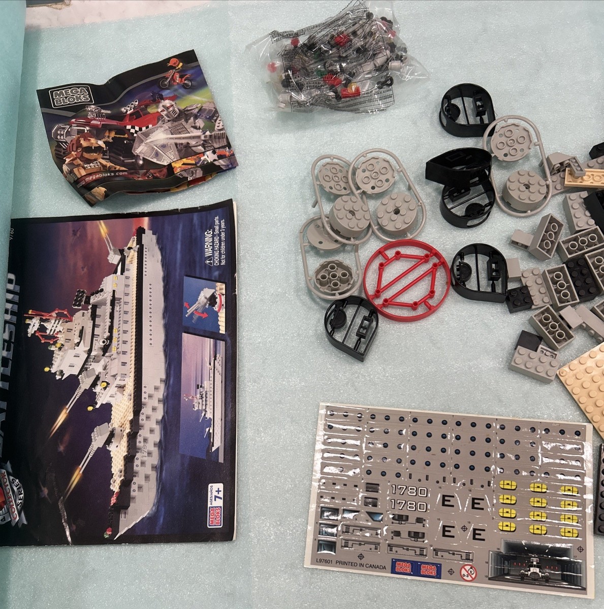 Mega Bloks Blocks Battleship Set 9760 Pro Builder Collection