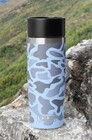 YETI Rambler 16oz Travel Bottle, Commuter/ Hotshot Cap, Blue Camo - NEW