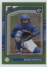 2024 Donruss Optic Rated Prospects Lime Green Prizm /149 Diego Cartaya #172 19l7