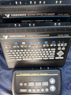 Videonics Analog Video Editing Bundle TM-1 + TU-1 + Sound Mixer VHS Glitch Setup