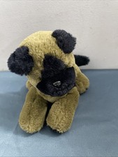 Vintage Russ German Shepherd Shep 6" Plush Puppy Dog Brown Black Stuffed Animal