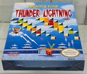 Thunder & Lightning (NES) - Romstar - Authentic Nintendo - REV-A CIB w/ Poster