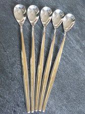 WMF Capri 1 Longdrinkl&ouml;ffel L&ouml;ffel Golddekor * Cromargan 22 cm gebraucht