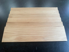 solid hickory lumber board pieces 16"x 4"x 1/4" thin scroll saw craft stock