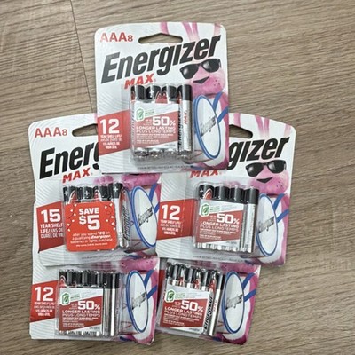 Energizer MAX AAA Alkaline Batteries 8-Pack 1.5V 15 Year Shelf Life