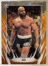 2026 Topps Chrome WWE Wrestlemania Exclusive RUSEV Orange Logofractor SP 21/25