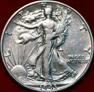 1943 D Denver Mint Silver Walking Liberty Half