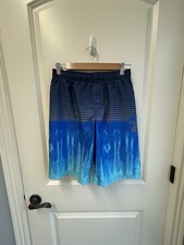 Boys Under Armour Blue Ombre Swim Shorts YXL