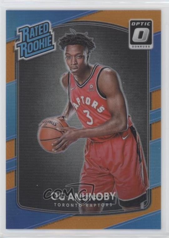 2017 Panini Donruss Optic Rated Rookie Orange Prizm 44/199 OG Anunoby #178 04u1