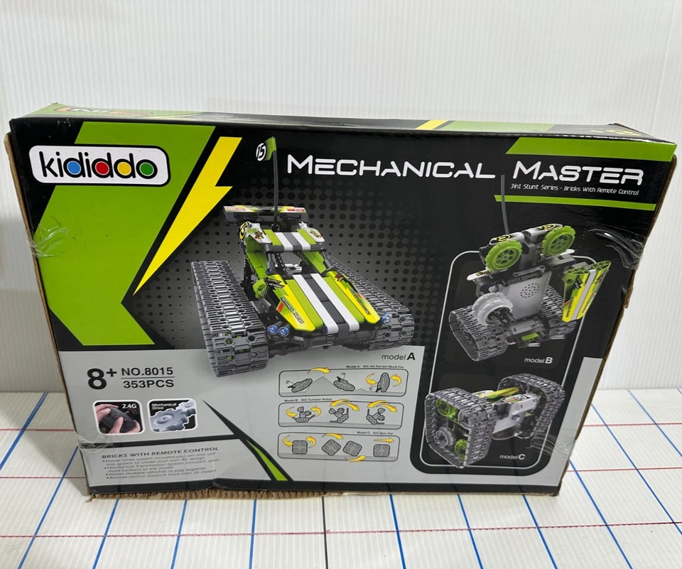 Kididdo Mechanical Master 3in1 Stunt Series Bricks with Remote Control No. 8015 - Image 2 of 4