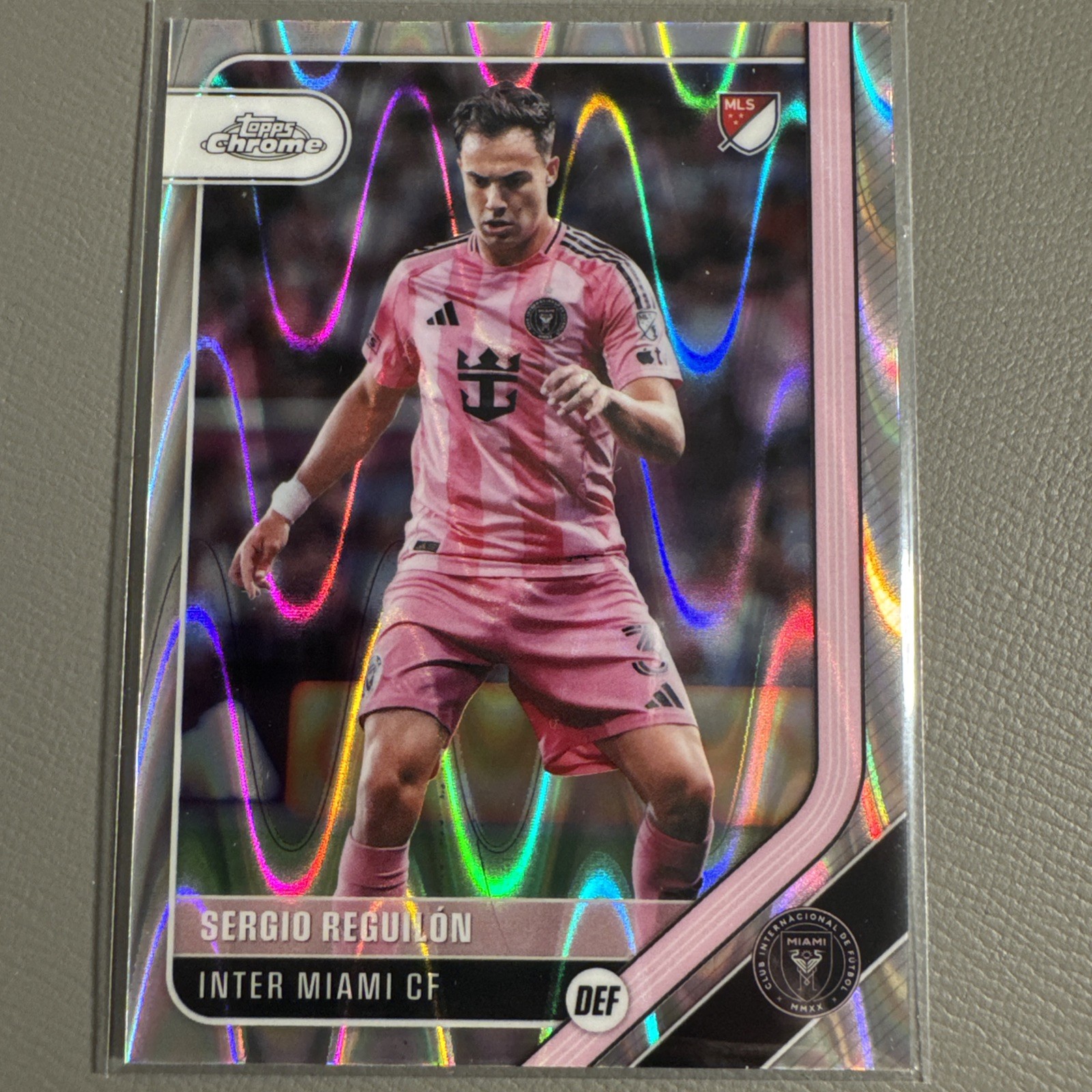 2026 Topps Chrome MLS RayWave Refractor #120 Sergio Reguilon - Inter Miami CF