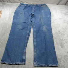 Carhartt Work Jeans Mens 38x31 Relaxed Boot Fit Blue Denim Rugged Dungaree