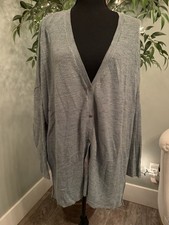 Free People Boho Hippie Oversized TGIF Marled High Low Cardigan Sweater Size S