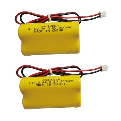 GSUIVEER 3.6V 900mAh Ni-Cd Exit Sign Emergency Light Battery Pack Yellow