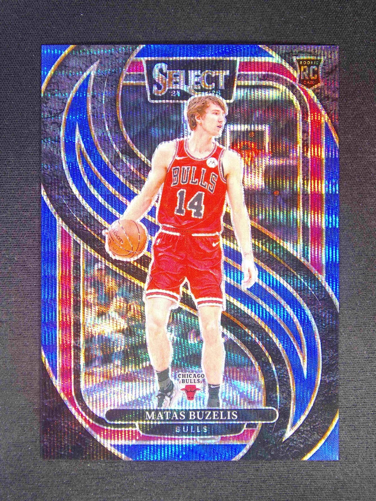 2024-25 Panini Select Matas Buzelis #166 RC Rookie Premier Blue Wave /75