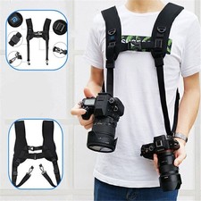 PULUZ Double Shoulder Harness Soft Pad Chest Strap Belt for DSLR Digital Cameras