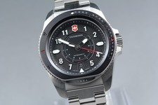 [con caja, papel] Reloj Victorinox Journey 1884 cuarzo fecha 242009 negro hecho en Suiza