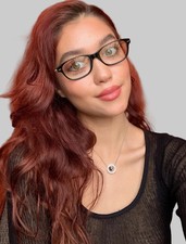 New Giorgio Armani 717 52-16-135 Black Titanium Women's Eyeglasses Frame Italy .