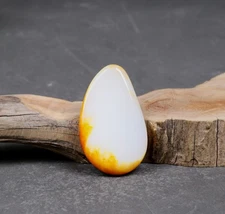 Certified 100% Hetian jade(Nephrite) Raw stone  和田玉枣红皮籽料原石  60G