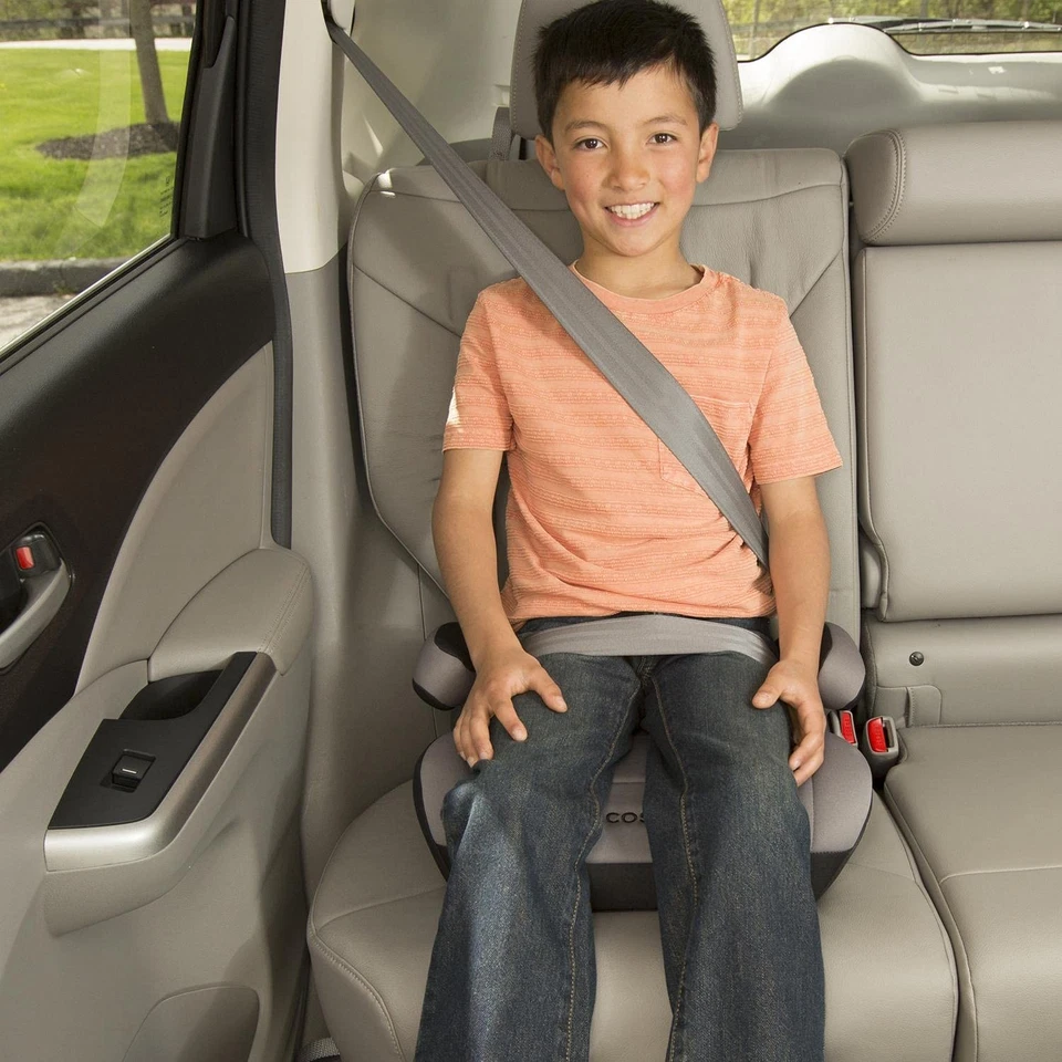 Asiento de auto elevador Cosco Topside sin respaldo 40-100 libras ligero portátil Leo Foto 3 de 4