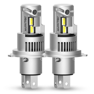 AUXITO Combo 2 H4 9003 LED Headlight Kit Bulbs High Low Beam Super White 80000LM