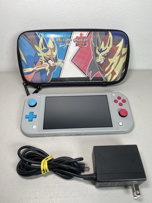 Nintendo Switch Lite Sword & Shield Edition + 64 Gig Sd Card/ Case (TESTED)
