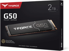 TEAMGROUP T-FORCE G50 2TB M.2 NVMe Internal Gaming SSD (TM8FFE002T0C129)