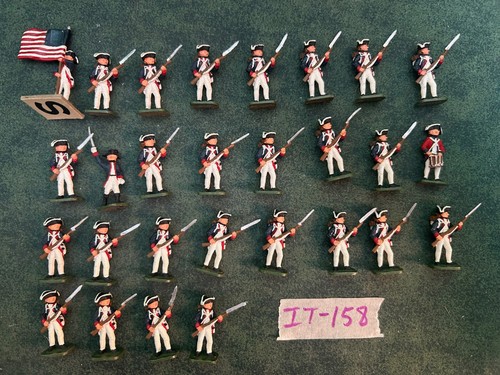 25mm Painted American Revolutionary War Continental Army Lot IT-158