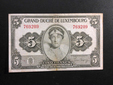 Luxembourg 5 Francs 1944 Crisp