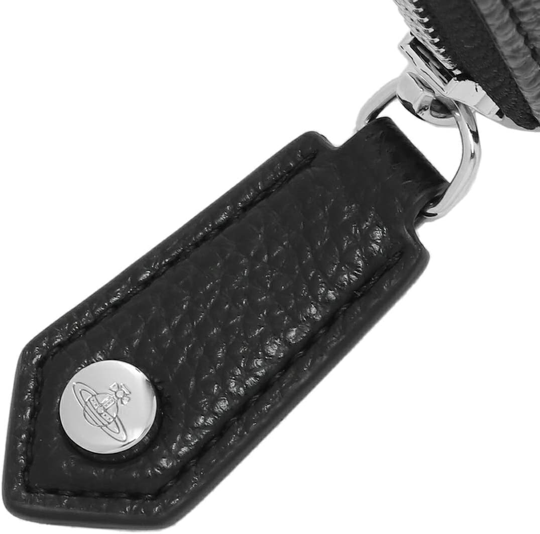 Vivienne Westwood RE-VEGAN GRAIN ZIP ROUND WALLET 51050023