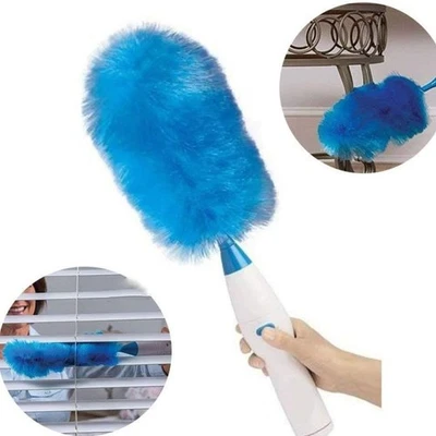 CECARO GROUP Spolverino Elettrico A BATTERIE Rotante Go Duster Pulisci Polvere Sporco