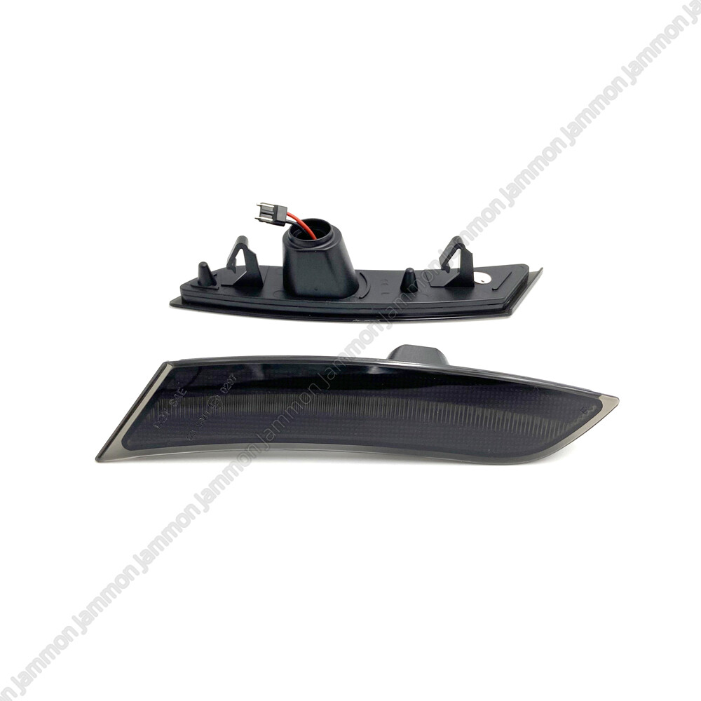 OFFKAT Smoked LED Front Side Marker Lights | Fits 2013-2017 Cadillac XTS | 2PC Set | 6000K White