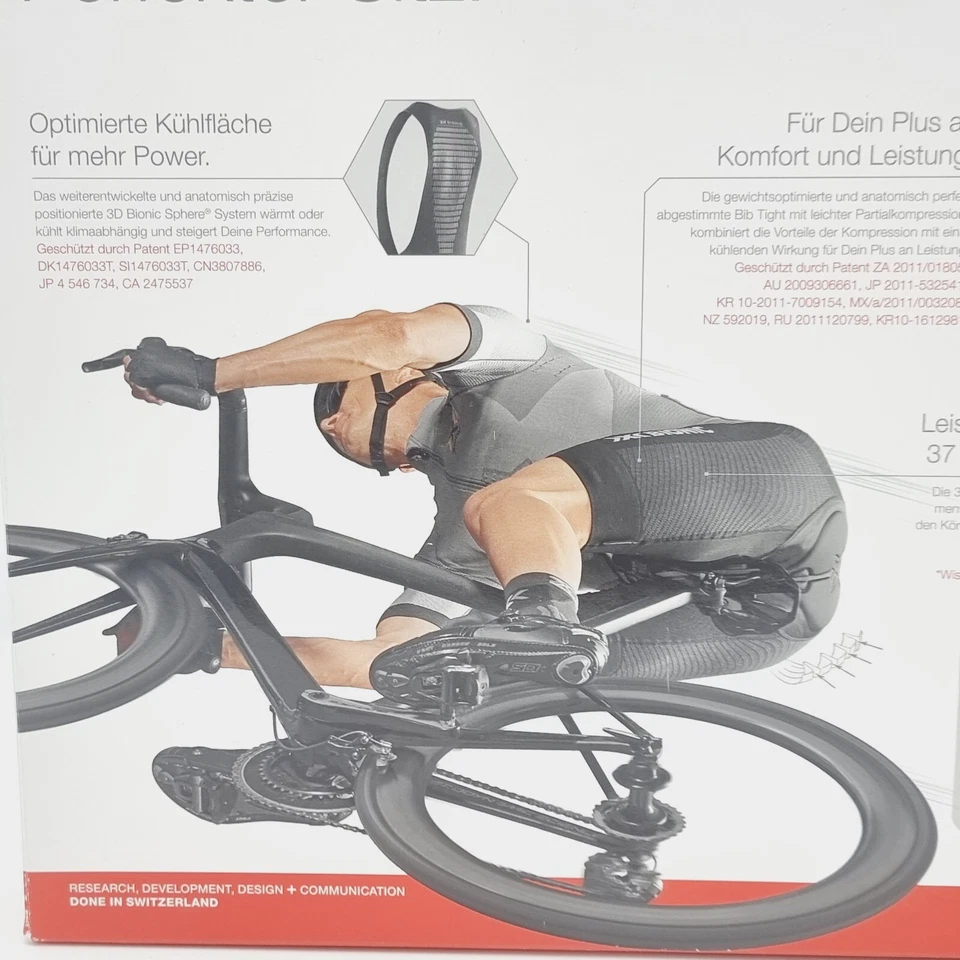 X-Bionic Bike RaceEvo Bib Tight Short Herren Fahrrad Trägerhose Rennrad Biking - Bild 4 von 4