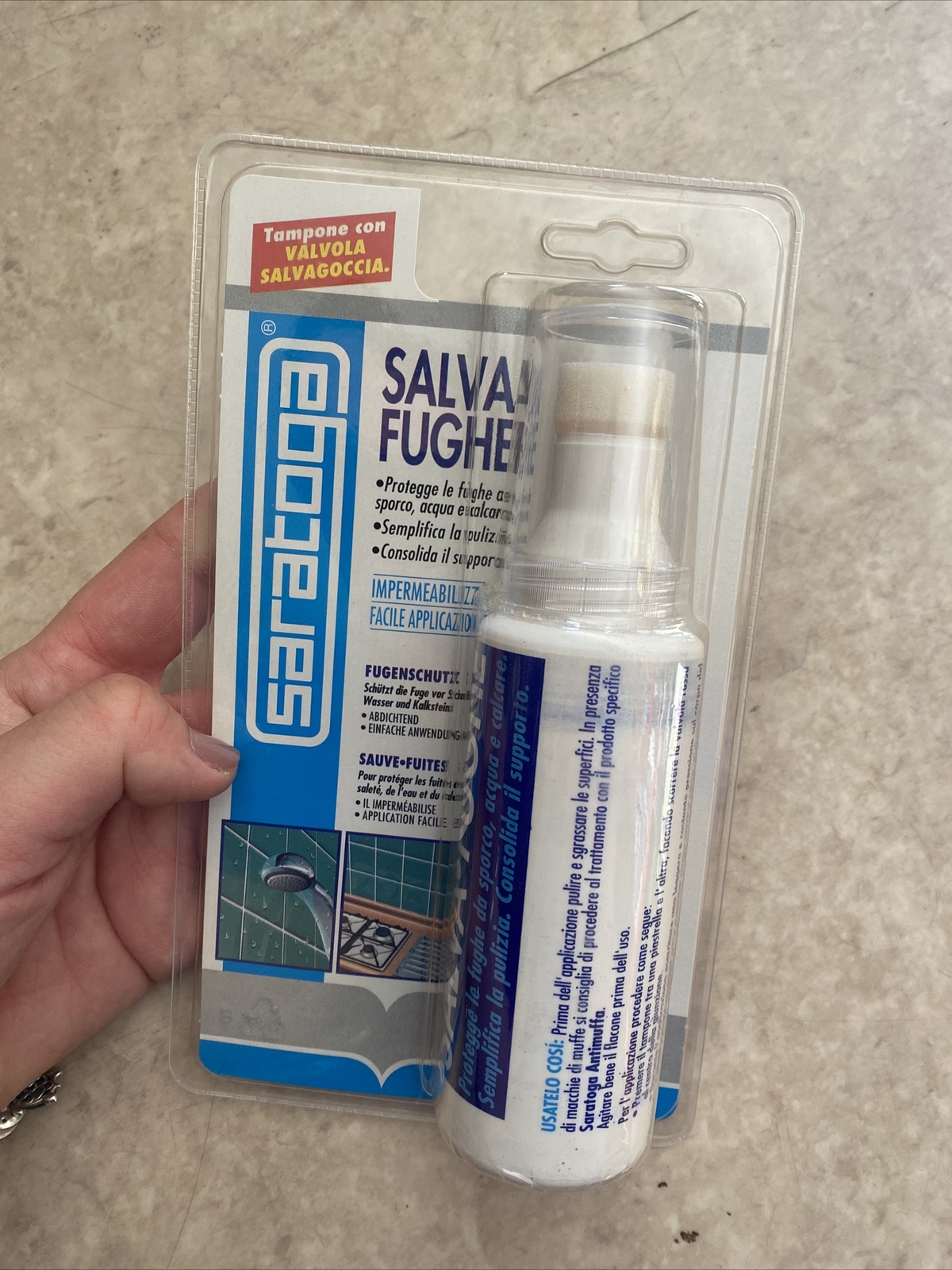 2 PEZZI - SARATOGA IMPERMEABILIZZANTE SALVA FUGHE ML 125 - SARATOGA Bagno Cucina