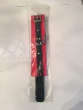 Slave Padded PU Leather Black red Ankle Cuffs