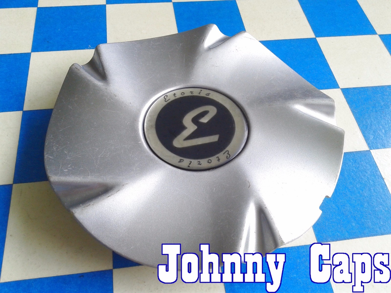 ETORIA Wheels [37] SILVER Center Caps # COP45C Custom Wheel Center Cap (1)