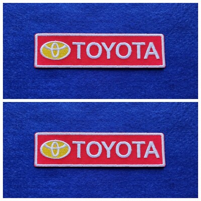 Ein Paar Motorsport Aufnäher / Bügelbild Abzeichen: - Toyota