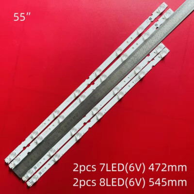 4*LED-Streifen für THOMSON 55UD6406 55UD6406X1 55UD6306 55S423 55S421 GIC55LB111