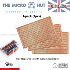 Prototyping PCB 1-pack (3pcs) 10x15cm Single Sided Copper Matrix Stripboard 