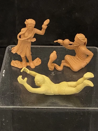 3 MARX 1950's THE BIG TOP SIDE SHOW PERFORMERS LOT FIGURES