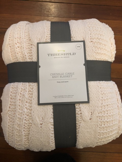 Threshold Cable Knit Blanket 2025