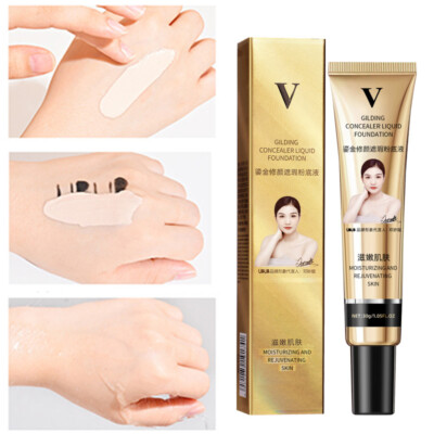 Matte Liquid Foundation Face Concealer Cream Full Cover Makeup Liquid Base F