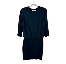 BAILEY 44 womens size XS black soft drop waist modal 3/4 sleeve sweater dress