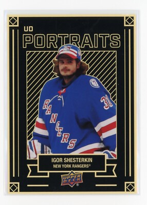 2022-23 Upper Deck Series 1 UD Portraits P-29 Igor Shesterkin