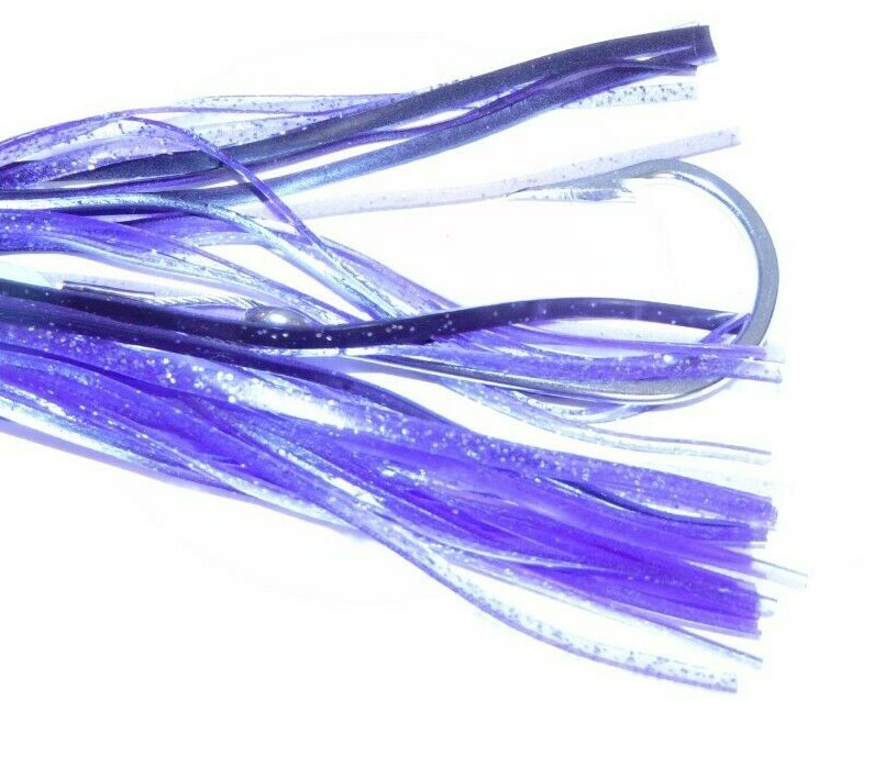 High Speed Wahoo Lure Skirt Ono Tuna Mahi Mahi Cable Rigged SS Leader