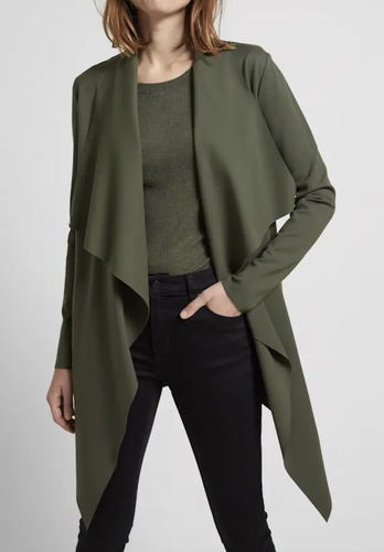 SABA Karlie Ponte Cardigan in Khaki 