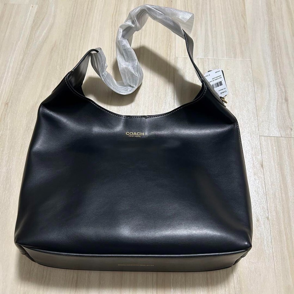 COACH Brooklyn Shoulder Bag 28 Half Moon Bag CU068 Black New Outlet Japan 2410M